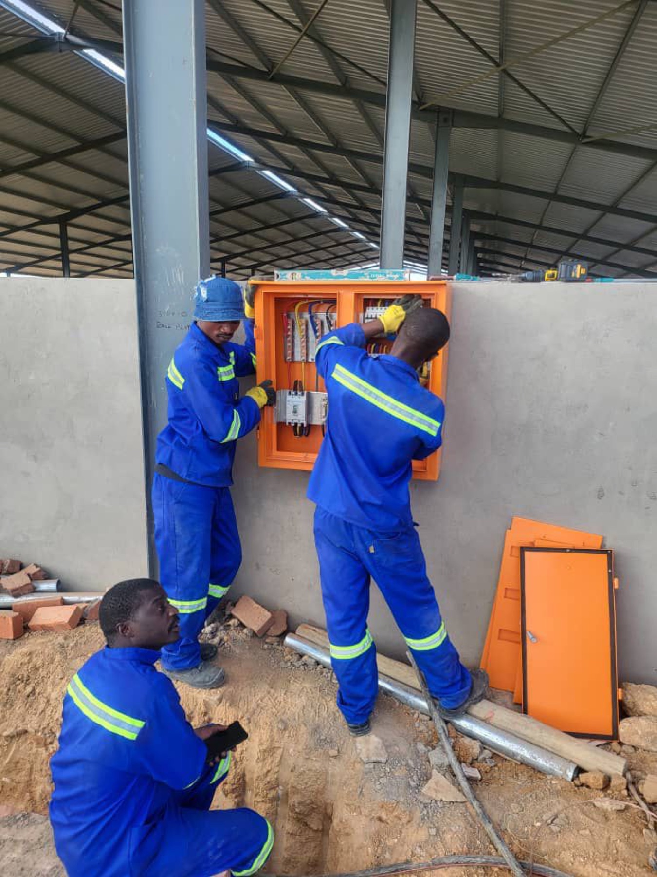 Electrical reticulation works