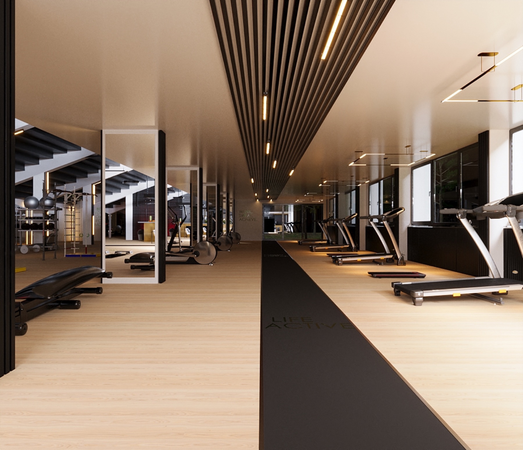 Gym concept — strength zone
