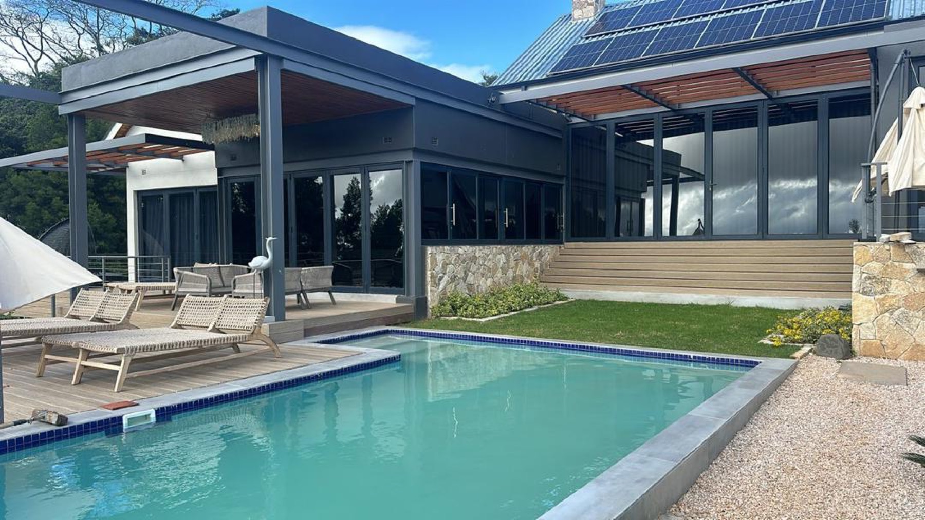 Pool terrace — completed